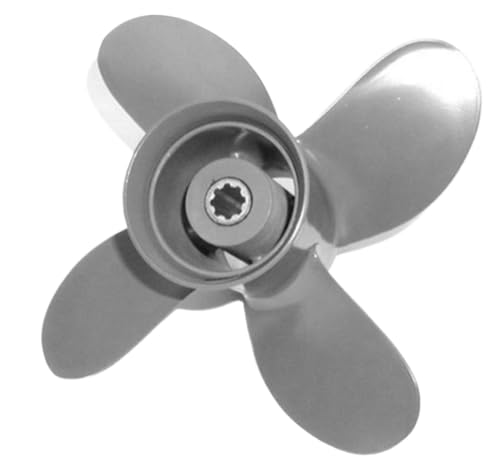 Aluminium-Außenborder Marine Propeller 9 1/4x8 4 kompatibel mit 8-20 PS-Motoren 58134-Zv4-008AH von DPLBAZHC