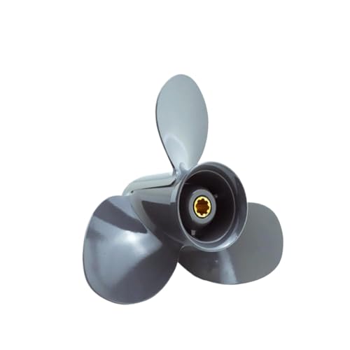 Aluminium-Außenborder Propeller 9 1/4 x 10 Kompatibel mit 8-20 PS Marine Motor kompatibel mit verschiedenen Bootsmotoren 3 8 Spline von DPLBAZHC