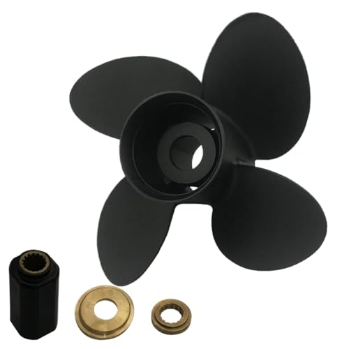 Aluminiumboot-Propeller 12 7/8x19 kompatibel mit Außenbordermotor 70-140 15 Zahnspline Motorteil von DPLBAZHC