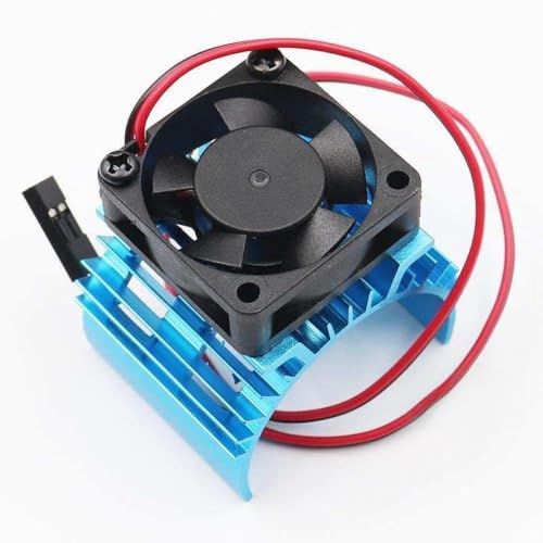 Binstloser Motorkühlkörperabdeckung mit Kühllüfter für 1:10 RC -Auto kompatibel mit 540 550 3650 Größe Motoren von DPLBAZHC