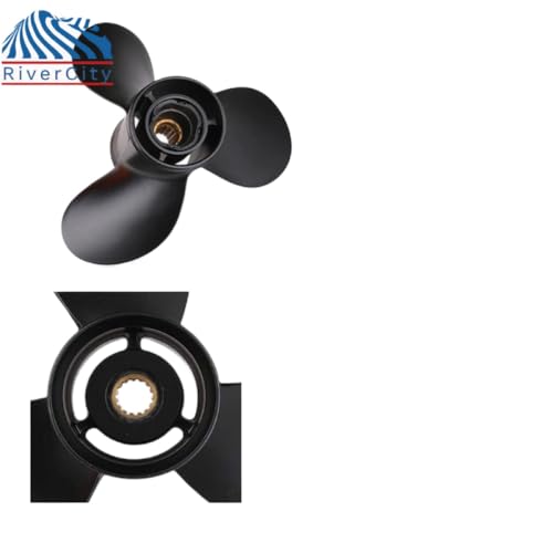 Bootspropeller 13 1/4x17 kompatibel mit 75 PS 80 PS 90 PS 100 PS Außenbordmotor Aluminium 3 15 Spline von DPLBAZHC