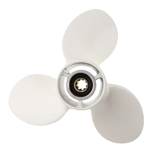 Bootspropeller Kompatibel mit Meeresmotoren kompatibel mit 9,9 PS 15 PS Aluminium 3 9 1/4 x10 8 Spline Teil 63V-45952-10-El von DPLBAZHC