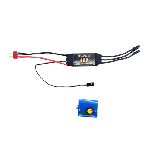 Bürstenloser Motor A2212 1400KV 2200KV 30A 40A ESC -kompatibel mit RC Fixed Flügelhubschrauber und kleinen Ventilatoren wie SU27 KT mit 6040 8060 Propeller(40A ESC Tester) von DPLBAZHC