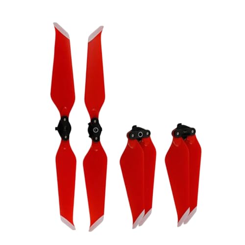 Bunte schnelle Freisetzung niedrig Faltbare Propeller Kompatibel mit 2 Pro Zoom -kompatible Drohnen 1 Paar 8743f(Red) von DPLBAZHC