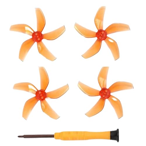 Buntes Schnellveröffentlichungspropeller Kompatibel mit NEO-kompatible Low-Noise-Drohnenzubehör 1/2 Paare(2 Pair Orange) von DPLBAZHC
