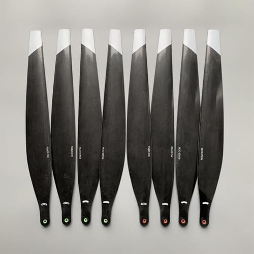 Carbon -Faserfalt -Propeller Kompatibel mit Drohnen der T40 T50 -Serie CW CCW kompatibel mit landwirtschaftlichen Anwendungen 3 Stiloptionen(8pcs Polished-B) von DPLBAZHC