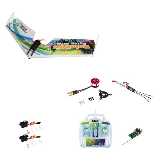EPP RC Aircraft DW Hobby Regenbogen Fliegenflügel 800mm Flügelspannwiederholungsstil Fernbedienung Flugzeug Flugzeug Kit(E0514-L8) von DPLBAZHC