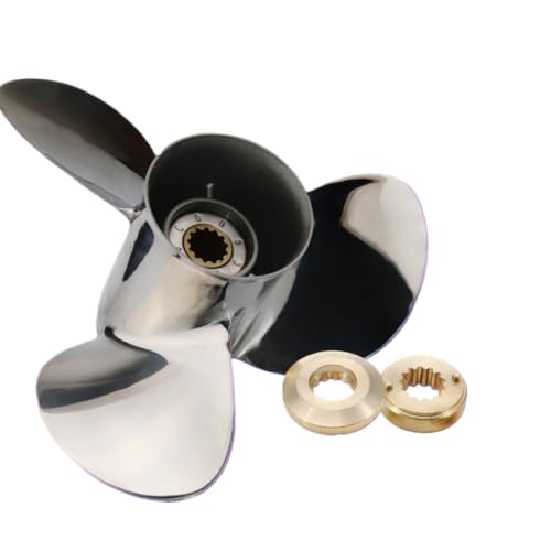 Edelstahl 11x15 Bootspropeller Kompatibel mit 25 PS 30 PS 35 PS 40 PS 45 PS Außenbordmotoren 3 13 Spline -Kompatibilität von DPLBAZHC