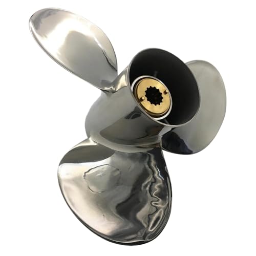 Edelstahlboot -Propeller 10 3/4 x 12 kompatibel mit 25 PS bis 40 PS Außenbordmotoren 13 Zahn OEM Ersatz 10.75 x 12 Edelstahlboot -Propeller 10 3/4 x 12 kompatibel mit 25 PS bis 40 PS Außenbordmotoren 13 Zahn OEM Ersatz 10.75 x 12 von DPLBAZHC