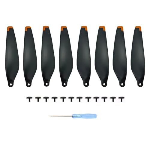 Ersatzpropeller Kompatibel mit Leichtgewichte Drohnenmodelle kompatibel mit 6030F -Lüfter Ersatzteilen Kompatibel mit 4 Pro(Black Orange 8pcs) von DPLBAZHC