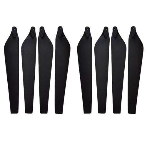 Faltbar 28 Zoll Kohlenstoffpropeller CW CCW für Multicopter -Zubehör kompatibel mit E5000 EVO -Reparatur(Black Props 8pcs) von DPLBAZHC