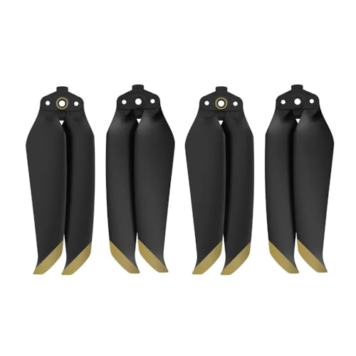 Faltbare Requisiten mit niedrigem Nutzen Kompatibel mit Luft 2- und 2S-Propellerkompatible-Zubehör 7238(Black Gold 4pcs) von DPLBAZHC