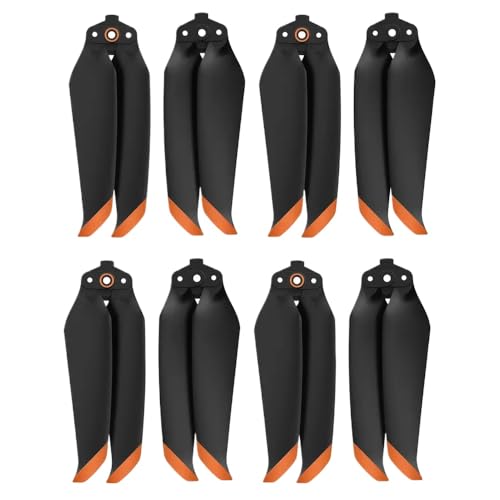 Faltbare Schnellfreisetzungs-Propeller-Propeller, die mit Air 2 und 2S 7238 Propellern-Zubehör kompatibel ist(Black Orange 8pcs) von DPLBAZHC