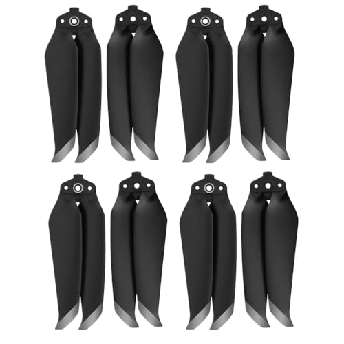Faltbare Schnellfreisetzungs-Propeller-Propeller, die mit Air 2 und 2S 7238 Propellern-Zubehör kompatibel ist(Black Silver 8pcs) von DPLBAZHC