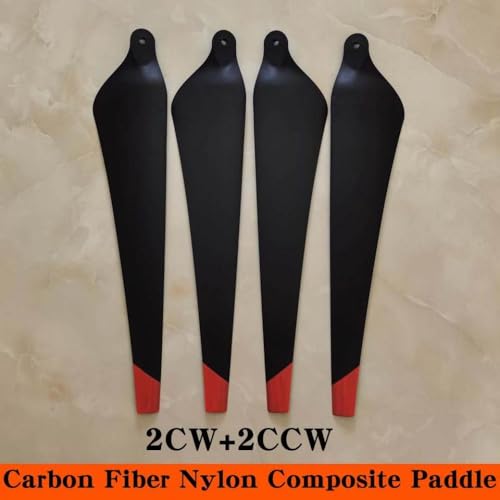 Faltener Kohlefaser -Nylonmischungspropeller Kompatibel mit kompatible Landwirtschaft Drohnen Reparaturzubehör CW CCW(Carbon Props A 4PCS) von DPLBAZHC