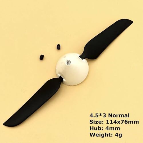 Kleiner Faltpropeller Kompatibel mit RC -Segelflugzeuge 4.5x3 5.1x3.1 5.5x3.3 Kompatible Teile(4.5x3 Normal) von DPLBAZHC
