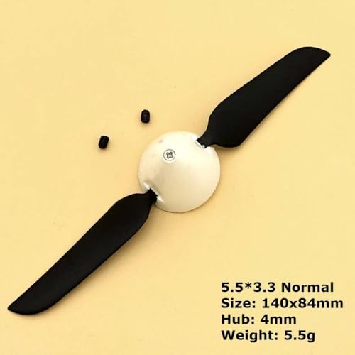 Kleiner Faltpropeller Kompatibel mit RC -Segelflugzeuge 4.5x3 5.1x3.1 5.5x3.3 Kompatible Teile(5.5x3.3 Normal) von DPLBAZHC