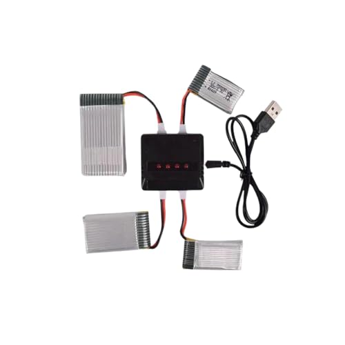 Kompatible Propellersätze mit Schutzvorrichtungen und Adaptern Kompatibel mit 761-11 761-12 761-13 P40 BF109 RC-Flugzeuge(4 in 1 Charger) von DPLBAZHC