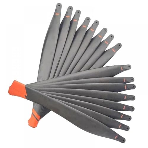 Kompatible T40 T50 Carbonfaser -Nylon -Paddelpropeller CW CCW für landwirtschaftliche Pflanzenreparaturen Ersatz obere untere Teile(T40 Black 16 pcs) von DPLBAZHC