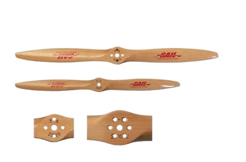 Kompatible deutsche Buchenholz -CW -Propeller -Paddel mit Befestigungslöchern für DLE -Motor(23x10) von DPLBAZHC