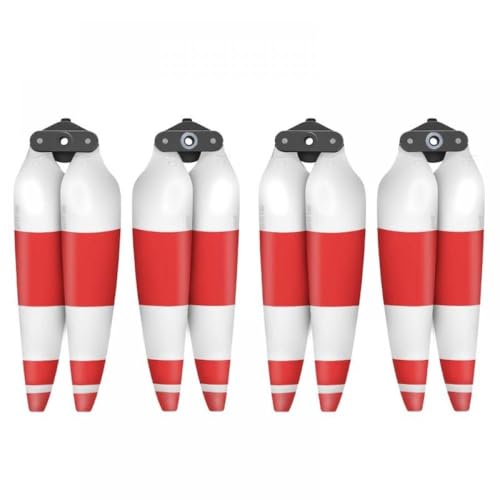 Kompatible ruhige Propeller Kompatibel mit Luft 3 starker Schubplastikpropeller(Red and White) von DPLBAZHC