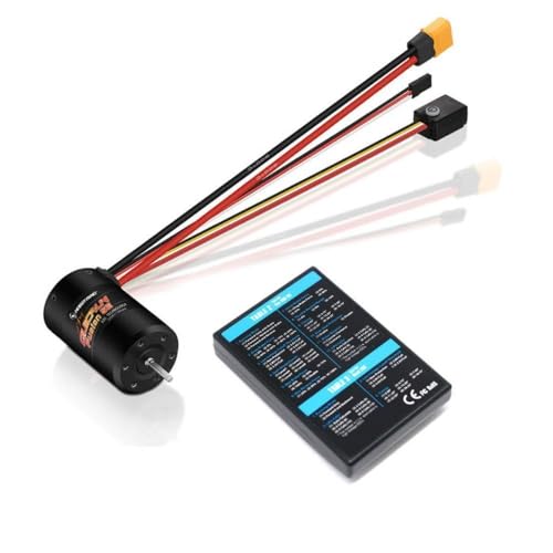 Kompatibler Quicrun Fusion SE 1200KV 1800KV Senarrierte bürstenlose Motor mit integriertem 40A ESC wasserdicht für 1/10 1/8 RC -Fahrzeuge(1200KV Motor Card) von DPLBAZHC