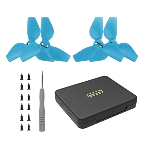 Leichte Ersatzpropeller Kompatibel mit Handheld -Drohnen kompatibel mit NEO -Speicherbox Kompatibel mit Ersatzteile(Blue Propellers-Box) von DPLBAZHC