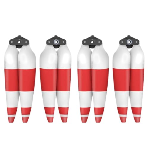 Leichte Propeller mit niedrigem Geräuschersatz Kompatibel mit Luft 3S Air 3 8747f kompatible Drohnenflügelventilatoren Zubehör(2 Pairs Red) von DPLBAZHC