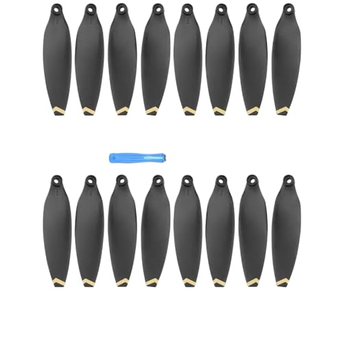 Leichtes Propeller -Ersatz mit niedrigem Rauschfalt Kompatibel mit kompatible X8 -Drohnen -Teile V2(Golden Edge 16pcs) von DPLBAZHC