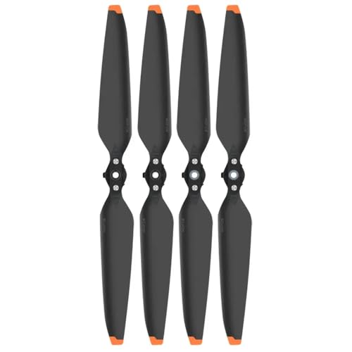 Leichtes Schnellfreisetzpropeller für 3 kompatible Drohnenersatzschraubflügel Ersatzteile Zubehör(Black Orange 4pcs) von DPLBAZHC