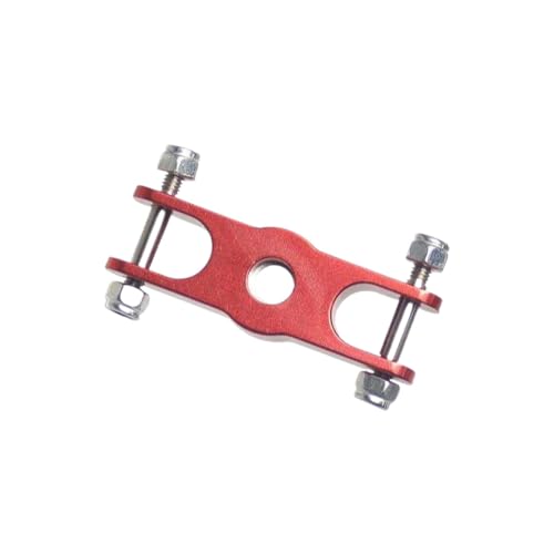 Metallfalmpropeller-Clip-Klemmadapter Kompatibel mit 5 mm 6 mm 8 mm Gewindewelle kompatibel mit RC-Drohnenflugzeugen und DIY-Zubehör mit festem Flügel(6mm Red) von DPLBAZHC