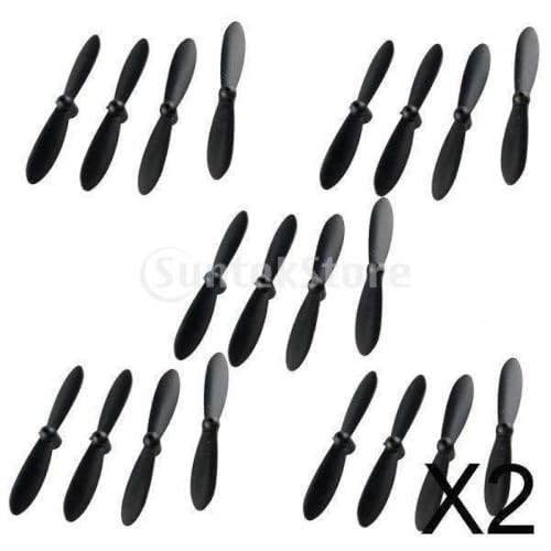 Multicolor -Ersatzpropeller -Set Kompatibel mit kompatible Drohnen 20/40pcs Air -Crew -Backup -Zubehör(40pcs Black) von DPLBAZHC
