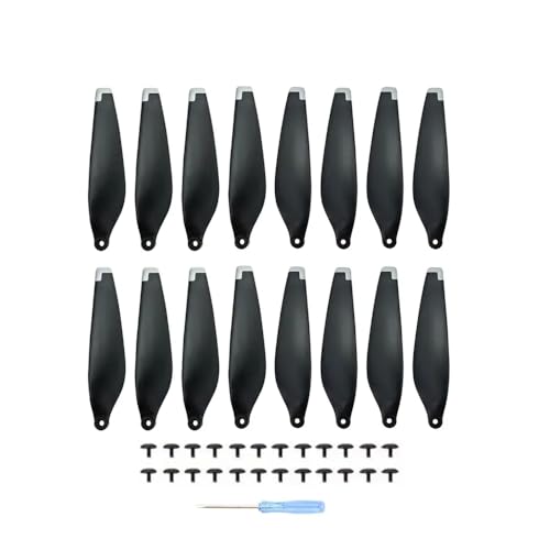 Niedriggeräusches leichte 8pcs Propellers 6030f Schnellfreisetzungskompatible Drohnenflügelventilatoren Kompatibel mit 4 Pro -Zubehör(Black Silver 16pcs) von DPLBAZHC