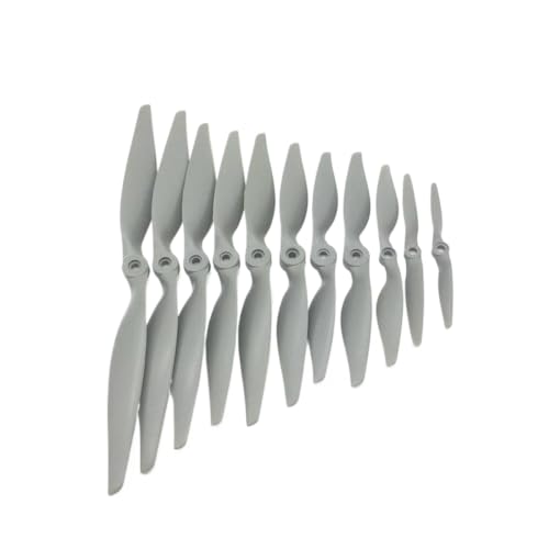 Nylon -Propeller, kompatibel mit RC -Modellflugzeugen Größen 5x5 6x4 7x5 8x4 8x6 9x6 10x5 10x7 11x5.5 12x6 13x6.5 14x7 16x8 17x10(2pcs 1050) von DPLBAZHC