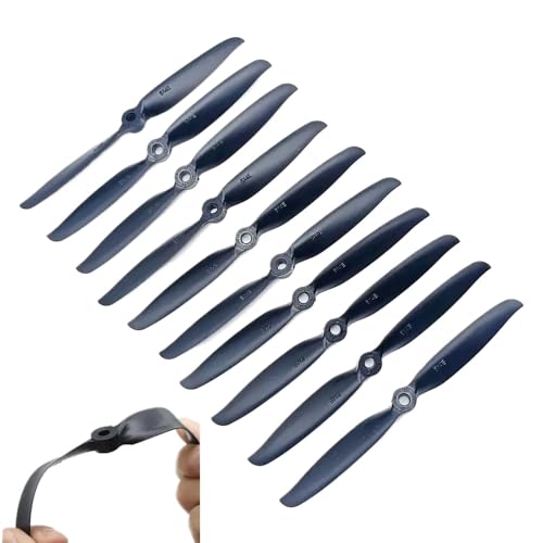 Nylon-Propeller 6040 6x4 6x4e kompatibel mit 2450 bürstenlosen Motoren Kompatibel mit Fixed-Flügel-Flugzeugpackungen von 10 oder 20(6040 10 pcs) von DPLBAZHC
