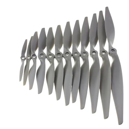 Nylon -Propeller -Set 4PCs kompatibel mit RC -Modellflugzeugengrößen 5x5 6x4 7x5 8x4 8x6 9x6 10x5 10x7 11x5.5 12x6 13x6.5 14x7(4pcs 6X4) von DPLBAZHC