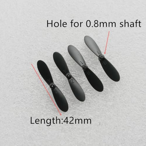 Propeller 42mm Länge kompatibel mit faltbaren RC -Drohnen Quadcopter -Modellen S9 S9W S9HW 901S 901H 901HS(2sets 8pcs) von DPLBAZHC