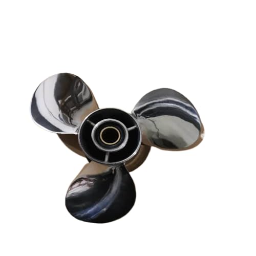 Propeller aus rostfreiem Stahl kompatibel mit 25 bis 30 Außenbordmotoren 12 Zoll 9 7/8 von 12-F von DPLBAZHC