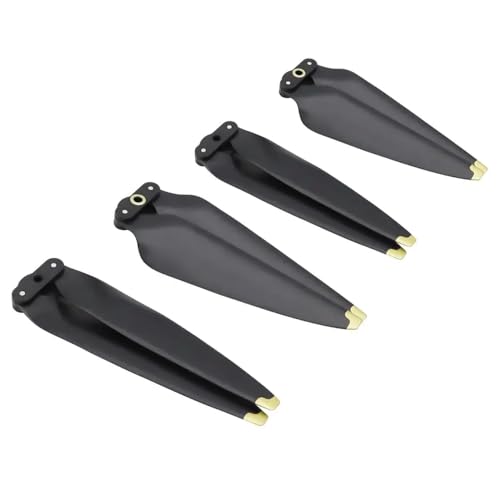 Propeller mit niedriger Geräuschreduktion Kompatibel mit Luft 3 Drohne 8747f CW CCW Schnellfreisetzungszubehör Kompatibel mit Air 3(Black Gold 4pcs) von DPLBAZHC