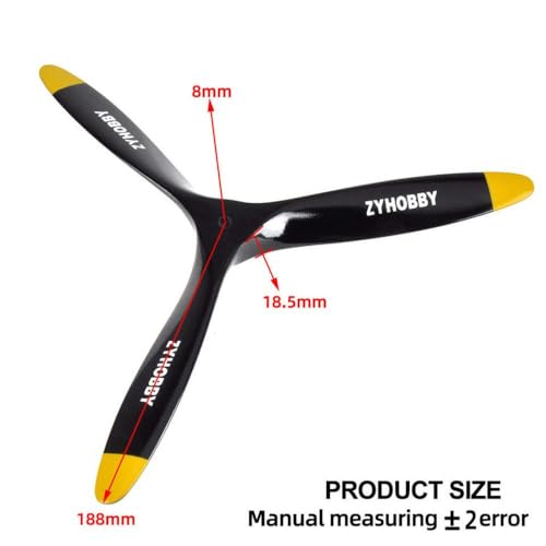 Schwarz -Gelbe Buchenholz Propeller mit 3 in Größen erhältlich 14 15 16 17 18 20 21 Zoll(15x10inch) von DPLBAZHC