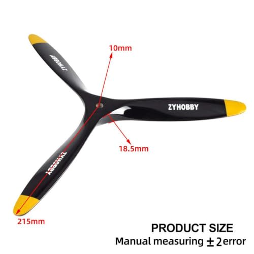 Schwarz -Gelbe Buchenholz Propeller mit 3 in Größen erhältlich 14 15 16 17 18 20 21 Zoll(17x10inch) von DPLBAZHC