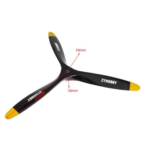 Schwarz -Gelbe Buchenholz Propeller mit 3 in Größen erhältlich 14 15 16 17 18 20 21 Zoll(17x8inch) von DPLBAZHC