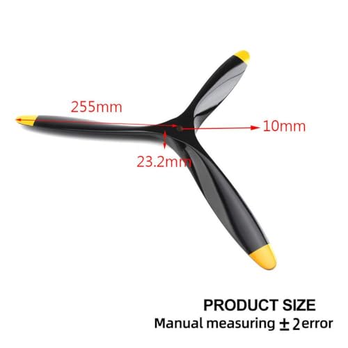 Schwarz -Gelbe Buchenholz Propeller mit 3 in Größen erhältlich 14 15 16 17 18 20 21 Zoll(20x12inch) von DPLBAZHC