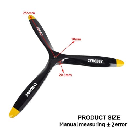 Schwarz -Gelbe Buchenholz Propeller mit 3 in Größen erhältlich 14 15 16 17 18 20 21 Zoll(20x8inch) von DPLBAZHC