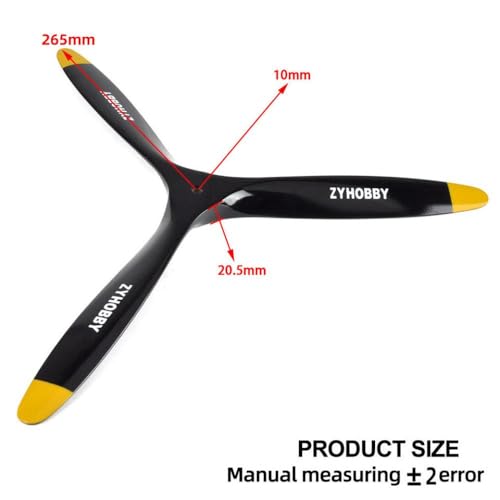 Schwarz -Gelbe Buchenholz Propeller mit 3 in Größen erhältlich 14 15 16 17 18 20 21 Zoll(21x10inch) von DPLBAZHC