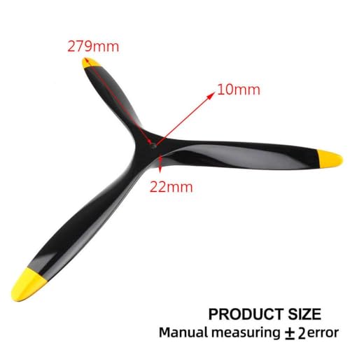 Schwarz -Gelbe Buchenholz Propeller mit 3 in Größen erhältlich 14 15 16 17 18 20 21 Zoll(22x8inch) von DPLBAZHC