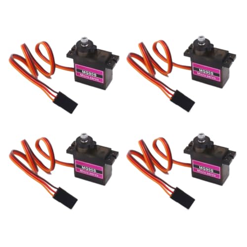 Servo Motor 180 360 Grad Metal Gear Kompatibel mit RC -Autos Roboter Hubschrauber Flugzeugspielzeuge in 1 2 oder 4 Teilen erhältlich(MG90S-1PCS-360) von DPLBAZHC