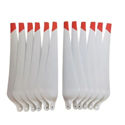 T30 Propeller 3820S kompatibler Kohlefaser -Nylon -Mischung CW CCW Kompatibel mit Acriculture Drohnenreparaturzubehör(White Props 12pcs) von DPLBAZHC