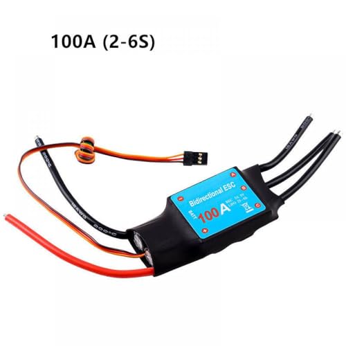 Universelle 12A-200A Bidirektionale bürstenlose ESC Kompatibel mit RC-Autos und pneumatische Unterwasserpropeller(100A (2-6S)) von DPLBAZHC