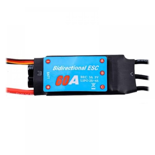 Universelle 12A-200A Bidirektionale bürstenlose ESC Kompatibel mit RC-Autos und pneumatische Unterwasserpropeller(60A (2-6S)) von DPLBAZHC